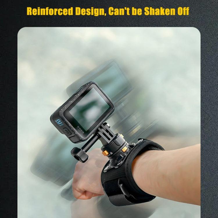 Universal Magnetic Quick-release Wrist Strap Mount for Sports Cameras, Standard Model, With Phone Clip